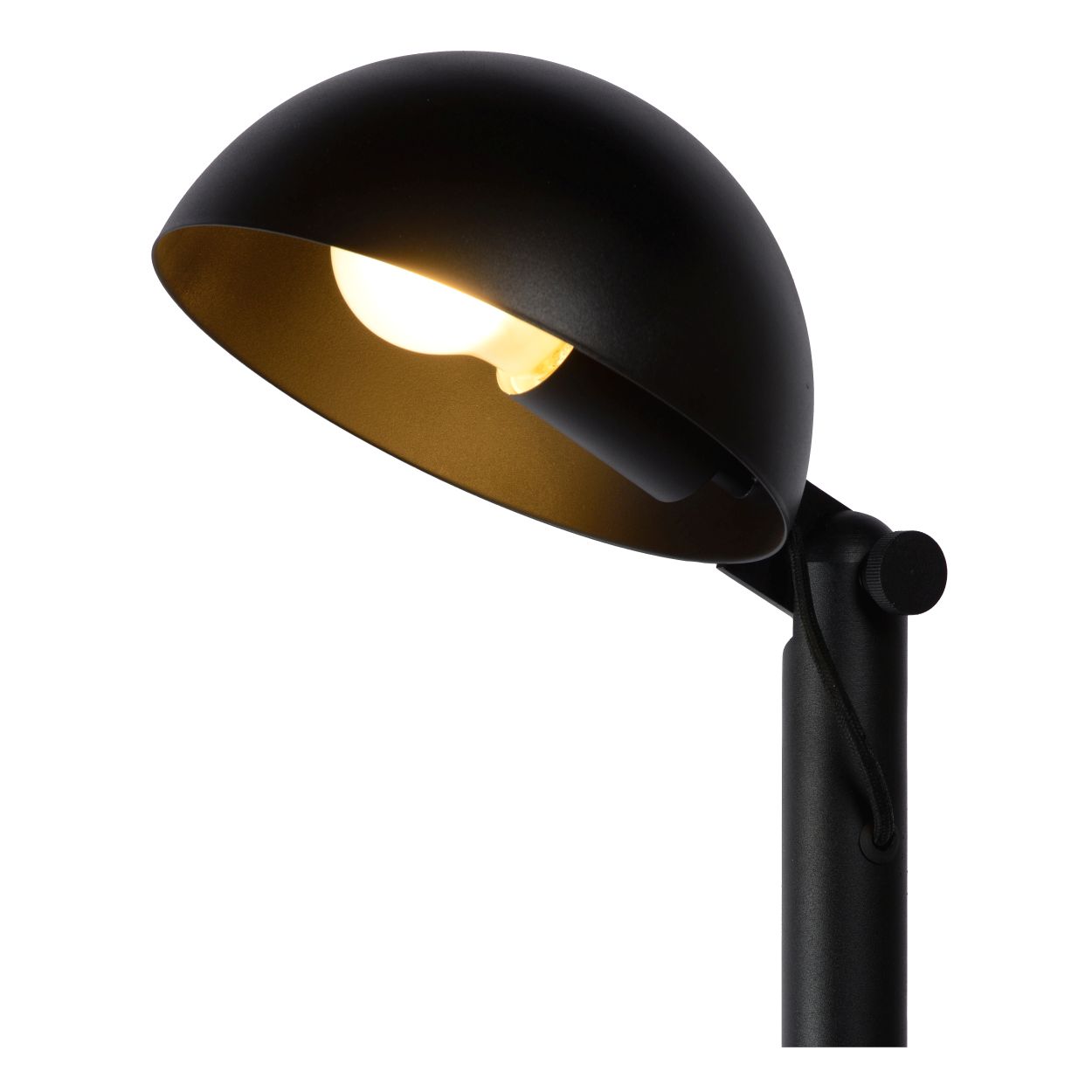 Lucide AUSTIN - Vloerlamp - Ø 28 cm - 1xE27 - Zwart