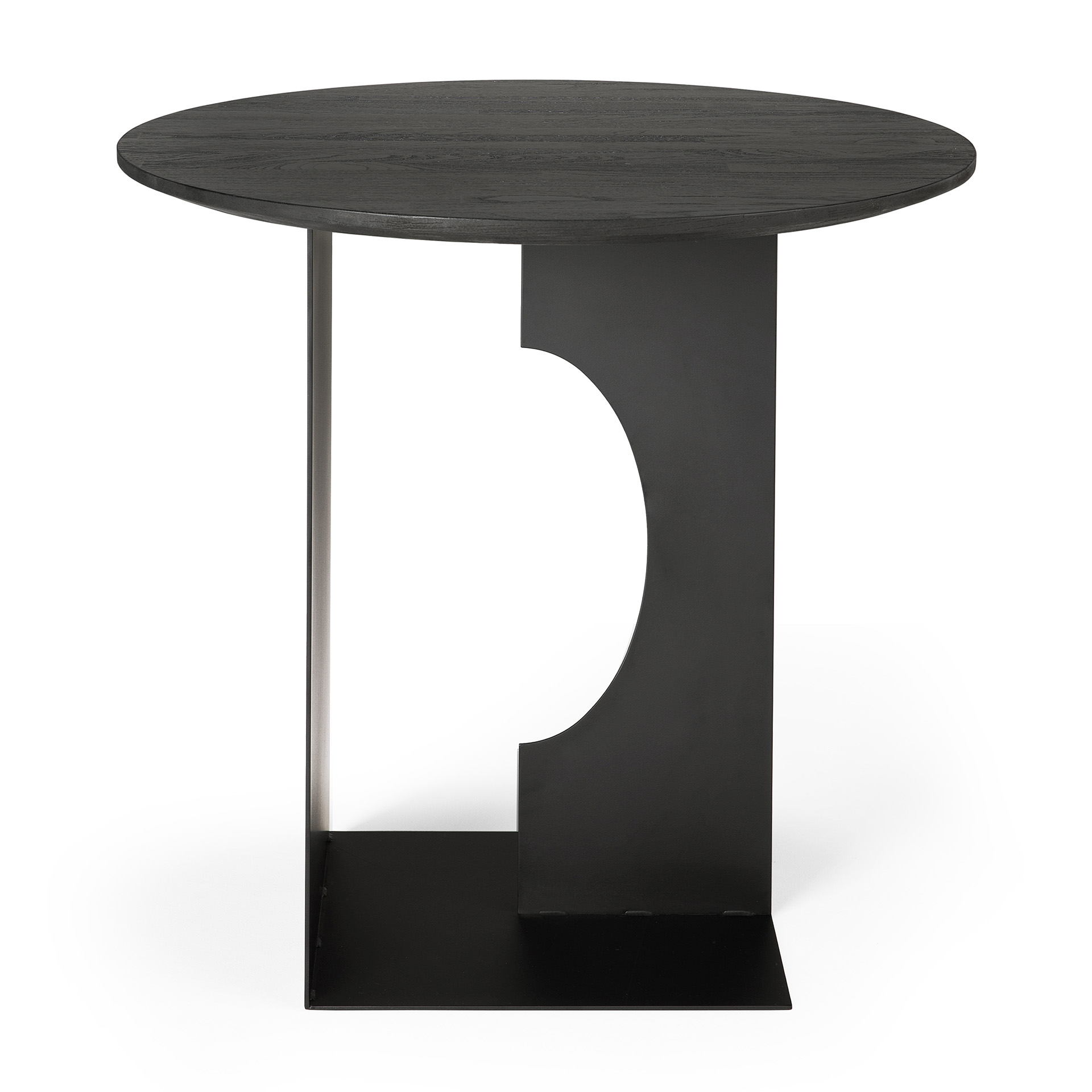 Ethnicraft - Arc bijzettafel gelakt teak - (50 x 50 x 47)
