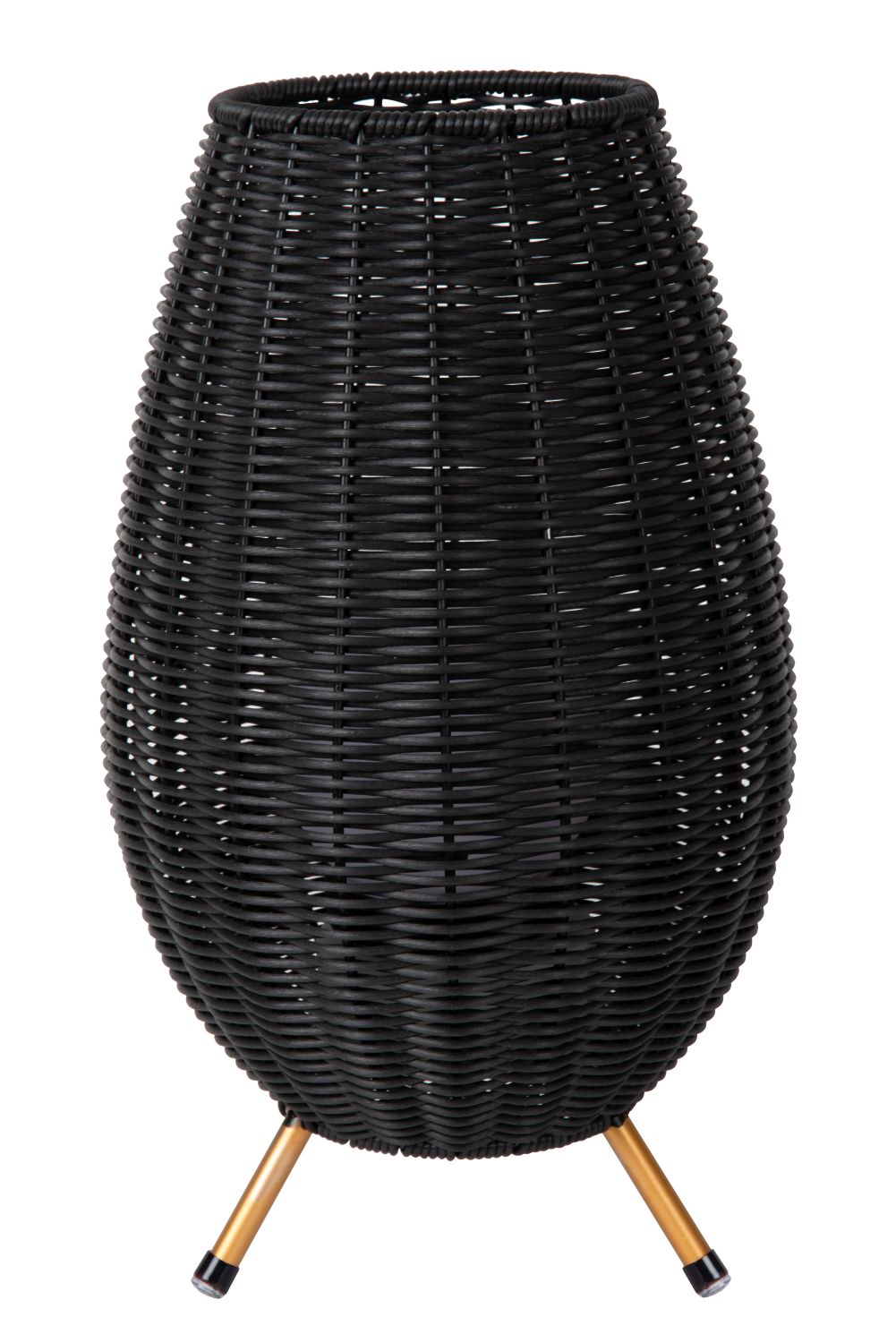 Lucide COLIN IP44 - Oplaadbare Tafellamp Buiten - Accu/Batterij - LED Dimb. - 1x3W 3000K - IP44 - 3 StepDim - Zwart