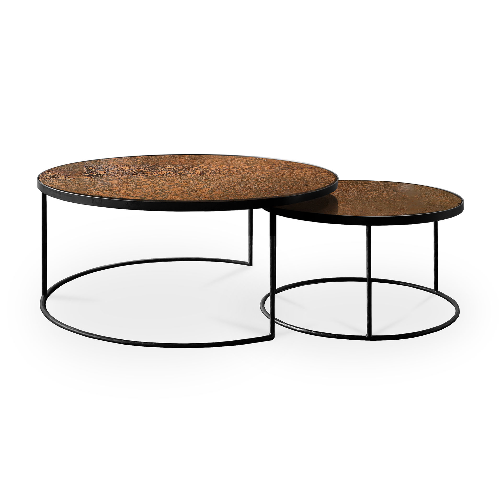 Ethnicraft - Nesting koffietafel Bronze Copper