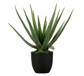 Aloe vera artificial plant green 46cm