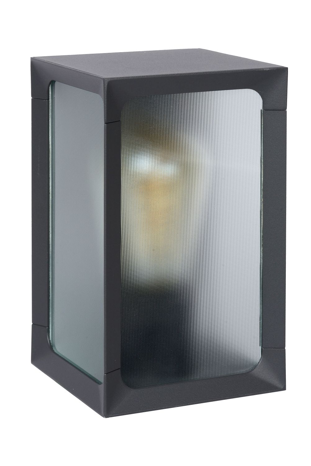 Lucide CAGE - Wandlamp Buiten - LED - 1xE27 - IP44 - Antraciet