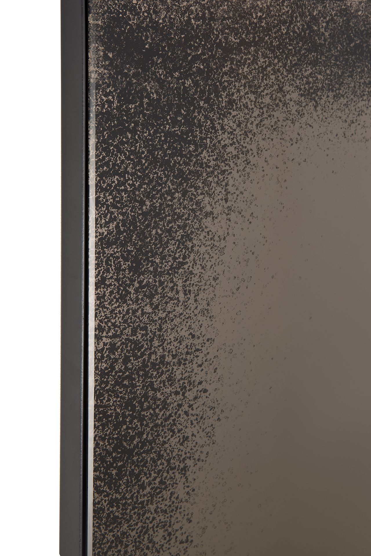 Ethnicraft - Aged Bronze vloerspiegel zwart metaal frame (71 x 3 x 244 cm)