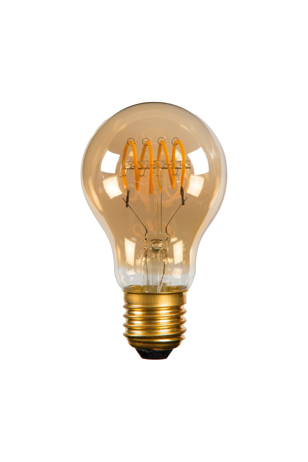 Lucide A60 TWILIGHT SENSOR - Filament lamp Buiten - Ø 6 cm - LED - E27 - 1x4W 2200K - Amber