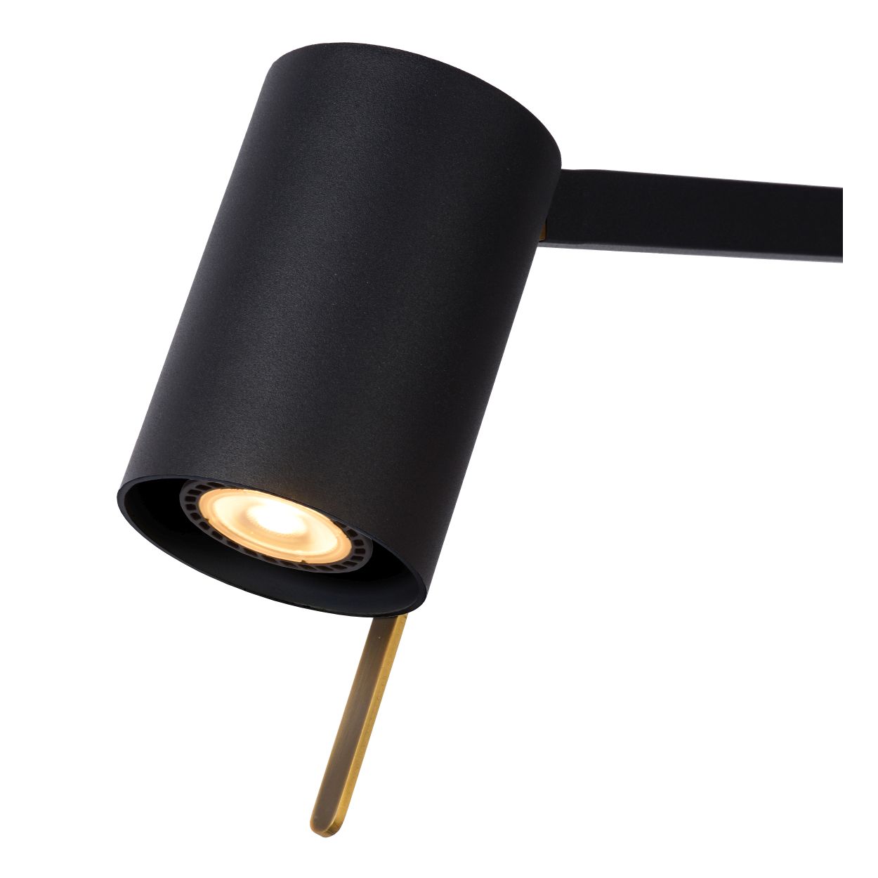 Lucide LESLEY - Bureaulamp - 1xGU10 - Zwart
