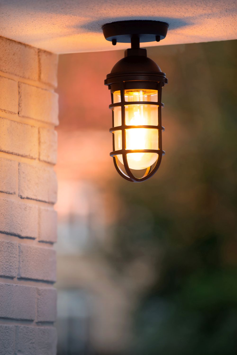 Lucide LIMAL - Plafonnière Buiten - 1xE27 - IP44 - Zwart