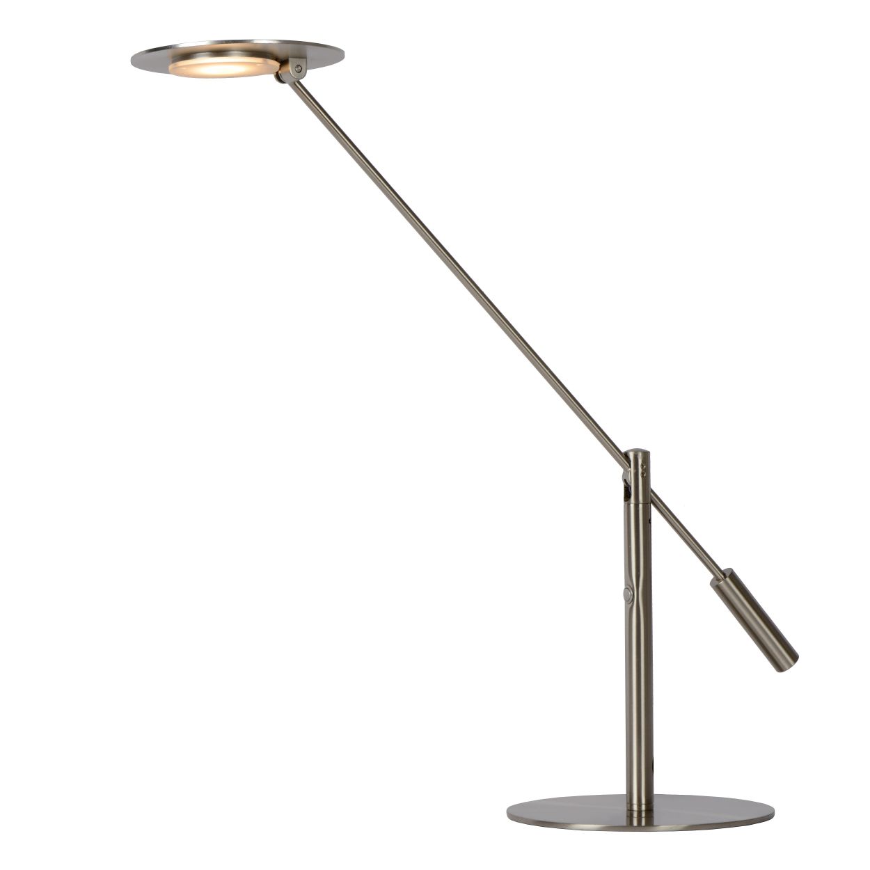 Lucide ANSELMO - Bureaulamp - LED Dimb. - 1x9W 3000K - Mat chroom