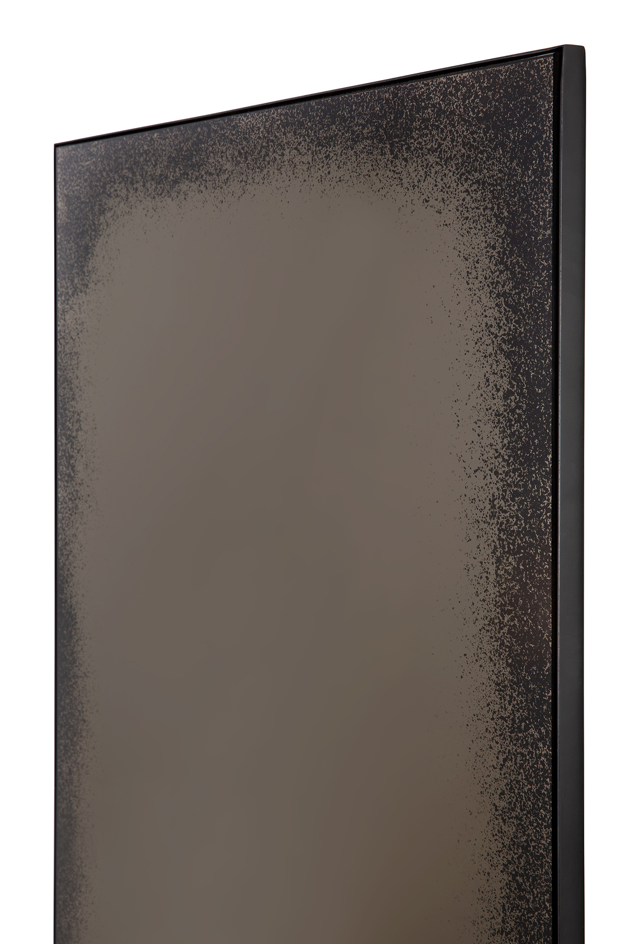 Ethnicraft - Aged Bronze vloerspiegel zwart metaal frame (71 x 3 x 244 cm)