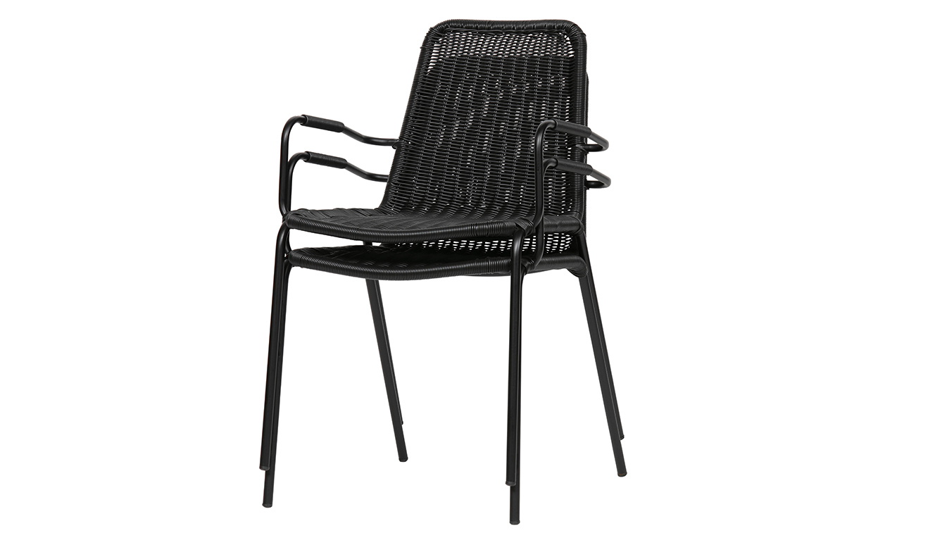Wander dining chair black