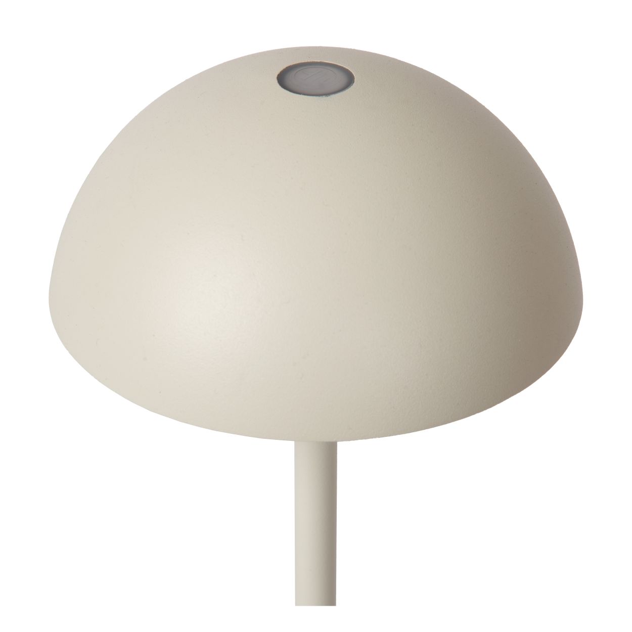 Lucide JOY - Oplaadbare Tafellamp Buiten - Accu/Batterij - Ø 12 cm - LED Dimb. - 1x1,5W 3000K - IP54 - Wit