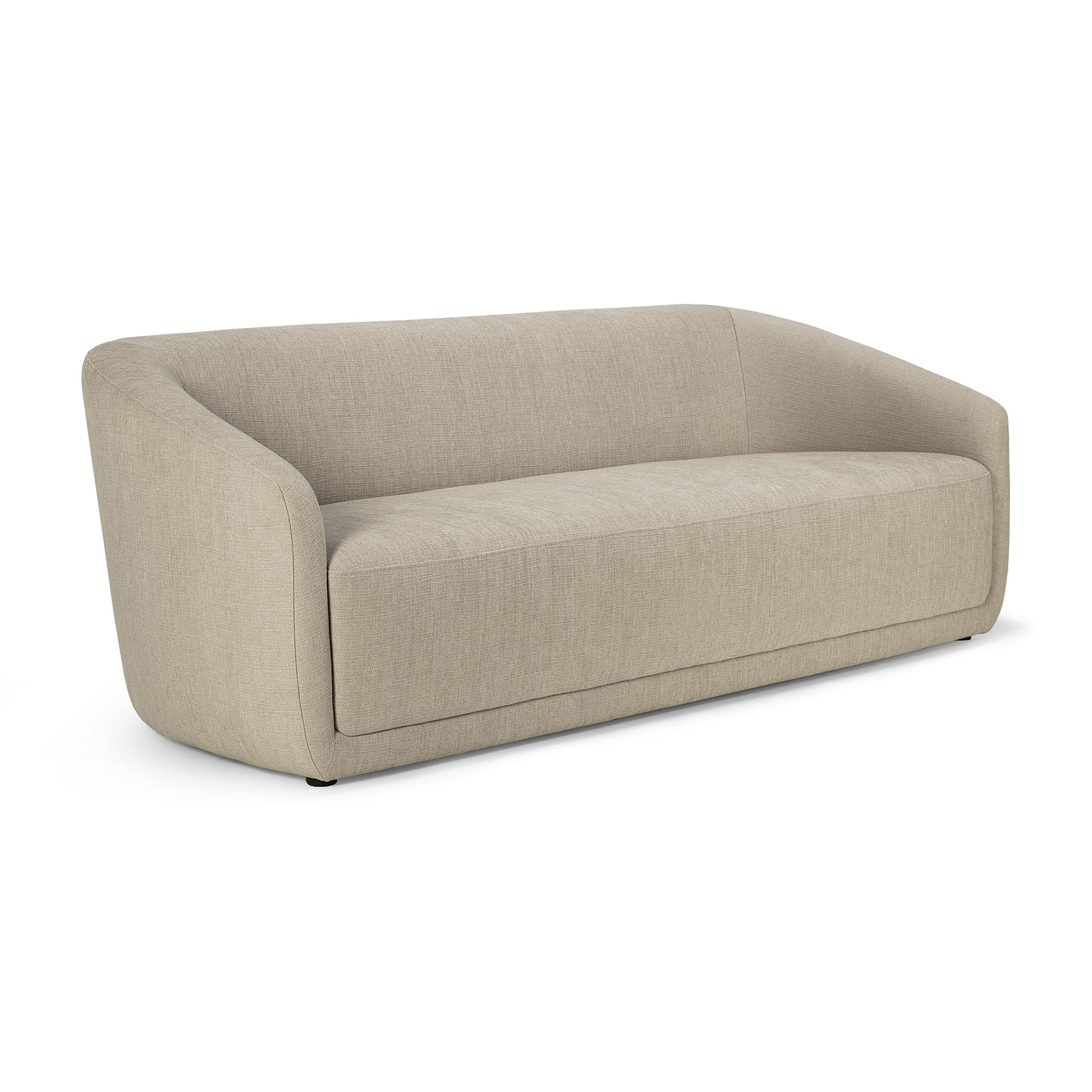 Ethnicraft - Trapeze Beige fabric 3-zitsbank (211 x 91 x 74 cm)