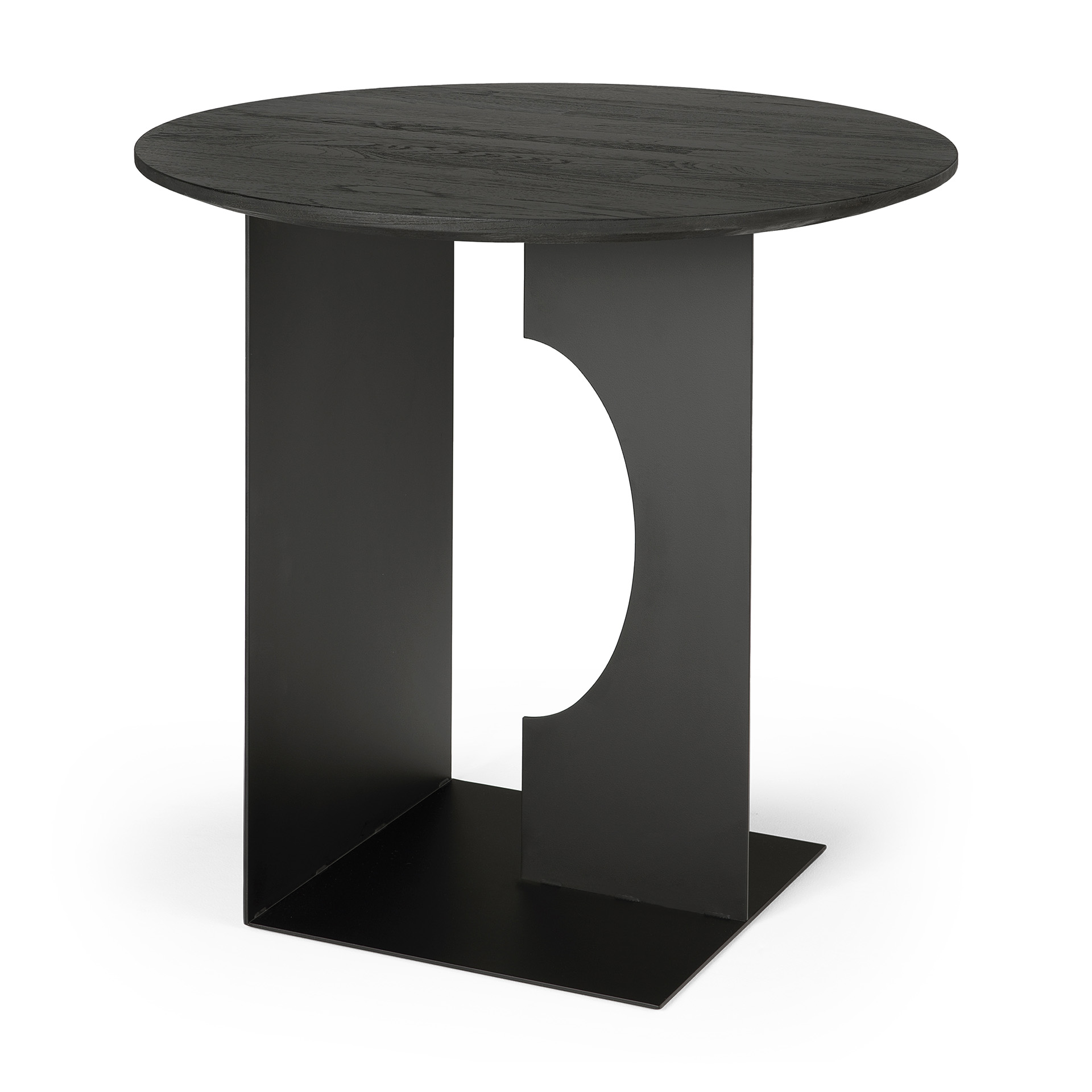 Ethnicraft - Arc bijzettafel gelakt teak - (50 x 50 x 47)