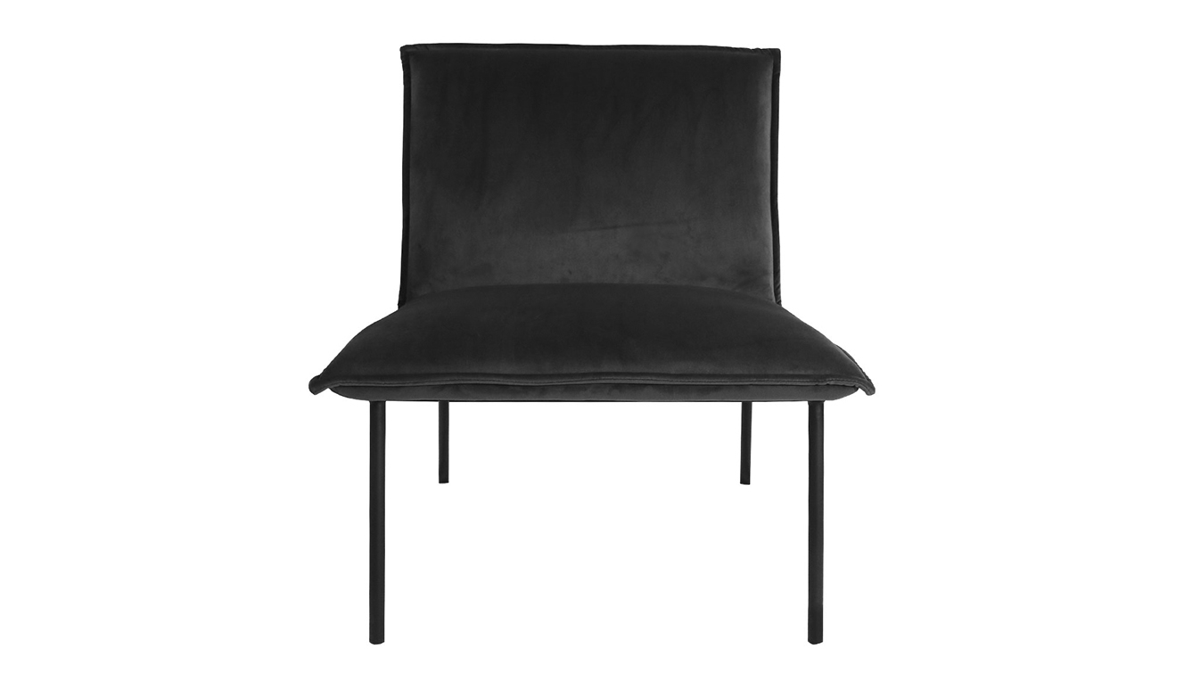 Kick Fauteuil Lola - Velvet Antraciet