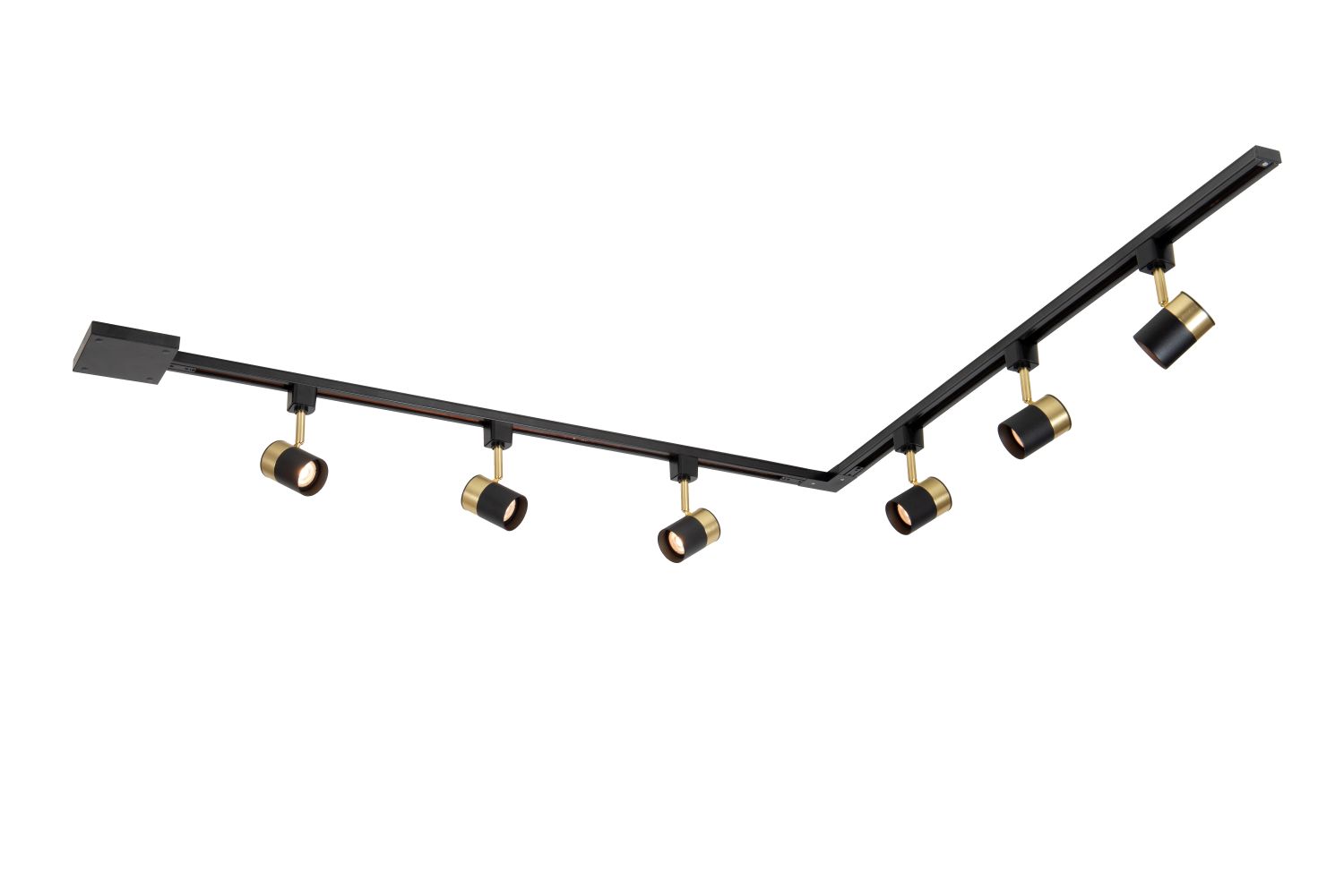 Lucide TRACK Starterset - 1-fase Railsysteem / Railverlichting - 2 meter - Zwart