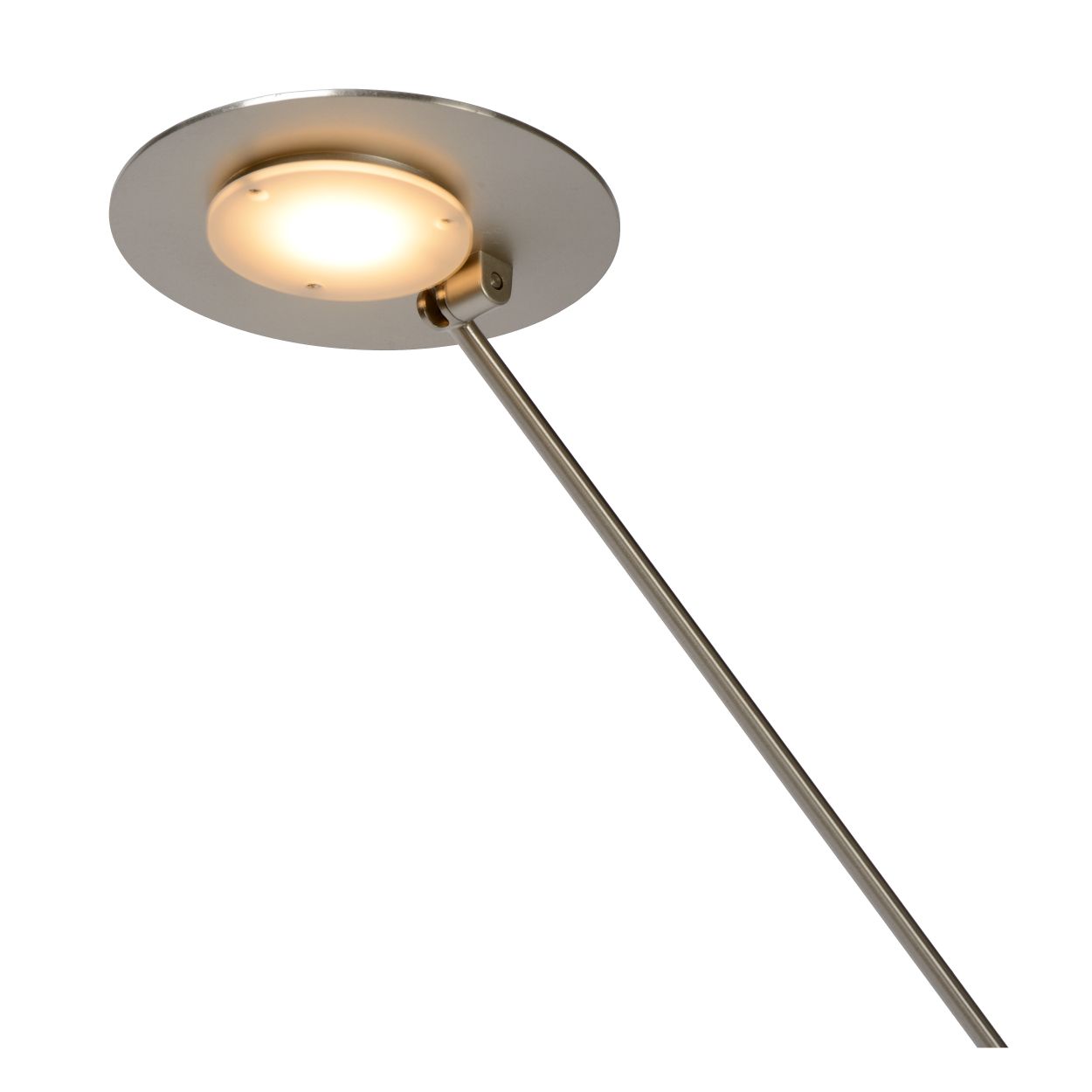 Lucide ANSELMO - Leeslamp - Ø 25 cm - LED Dimb. - 1x9W 3000K - Mat chroom