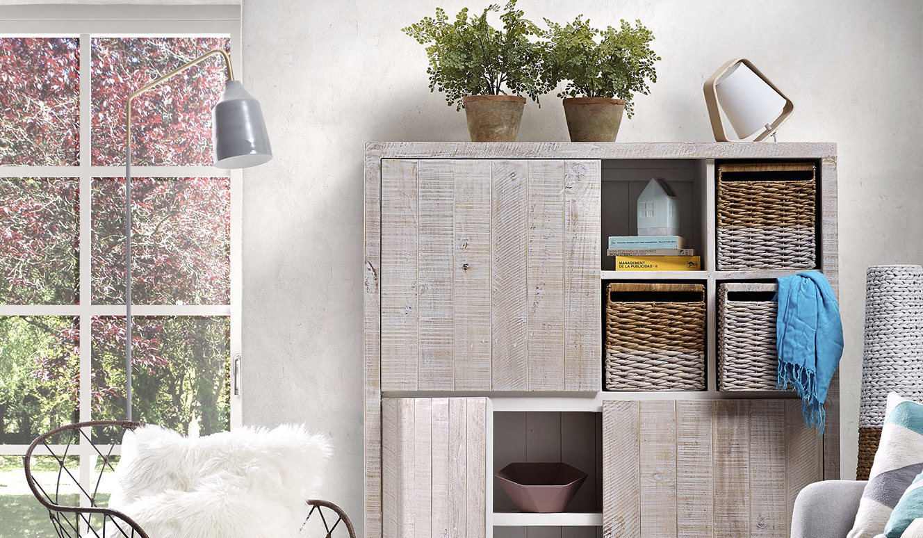 Words mand naturel en wit