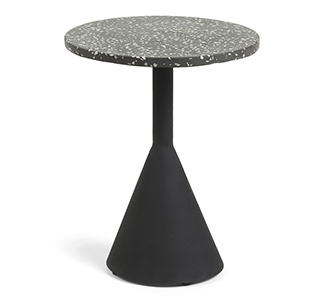 Bijzettafel Delano Ø 40 cm zwart