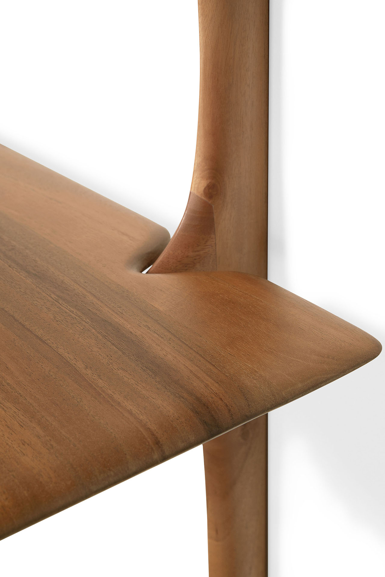 Ethnicraft - PI gelakt mahonie muurplank 3 planken (100 x 35 x 126 cm)