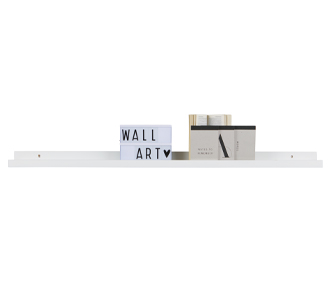 Studio photoframe shelf, mdf white 120cm (1pc)