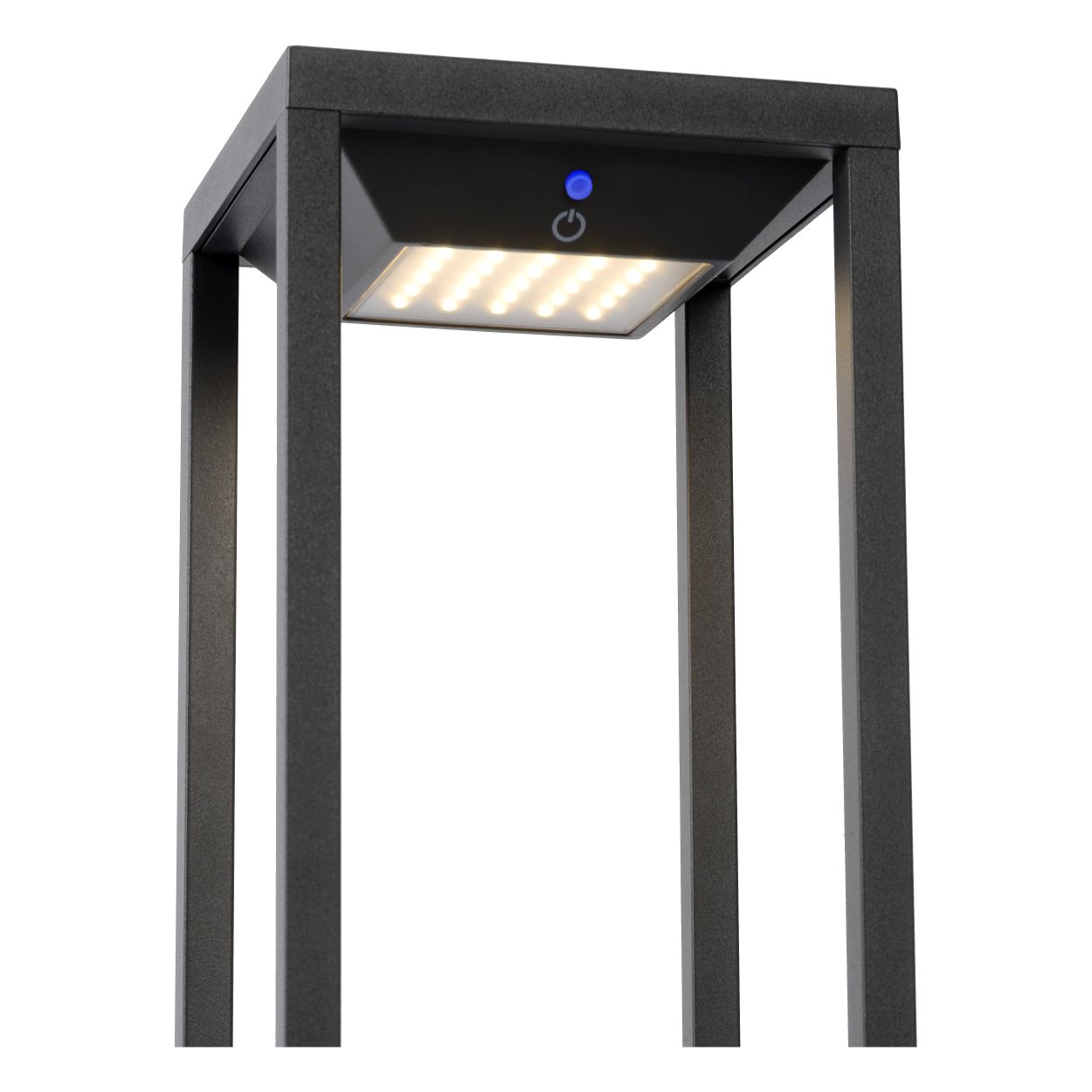 Lucide TENSO SOLAR - Sokkellamp Buiten - LED - 1x2,2W 3000K - IP54 - Antraciet