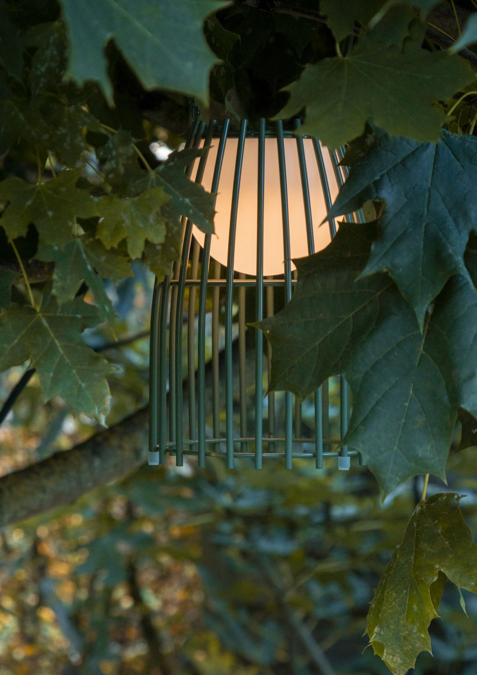 Lucide FJARA - Tafellamp Buiten - Ø 17,5 cm - LED Dimb. - 1x0,3W 3200K - IP44 - 3 StepDim - Groen