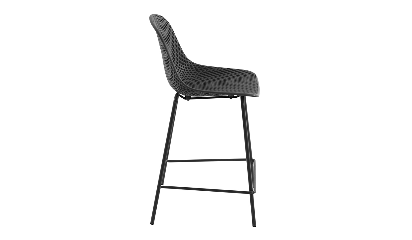 Kruk Quinby grijs hoogte 65 cm