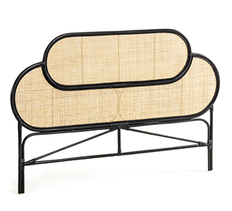 Hoofdbord Lalita 170 x 120 cm zwart