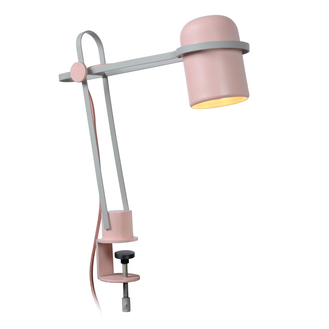 Lucide BASTIN - Klemlamp Kinderkamer - 1xE14 - Roze