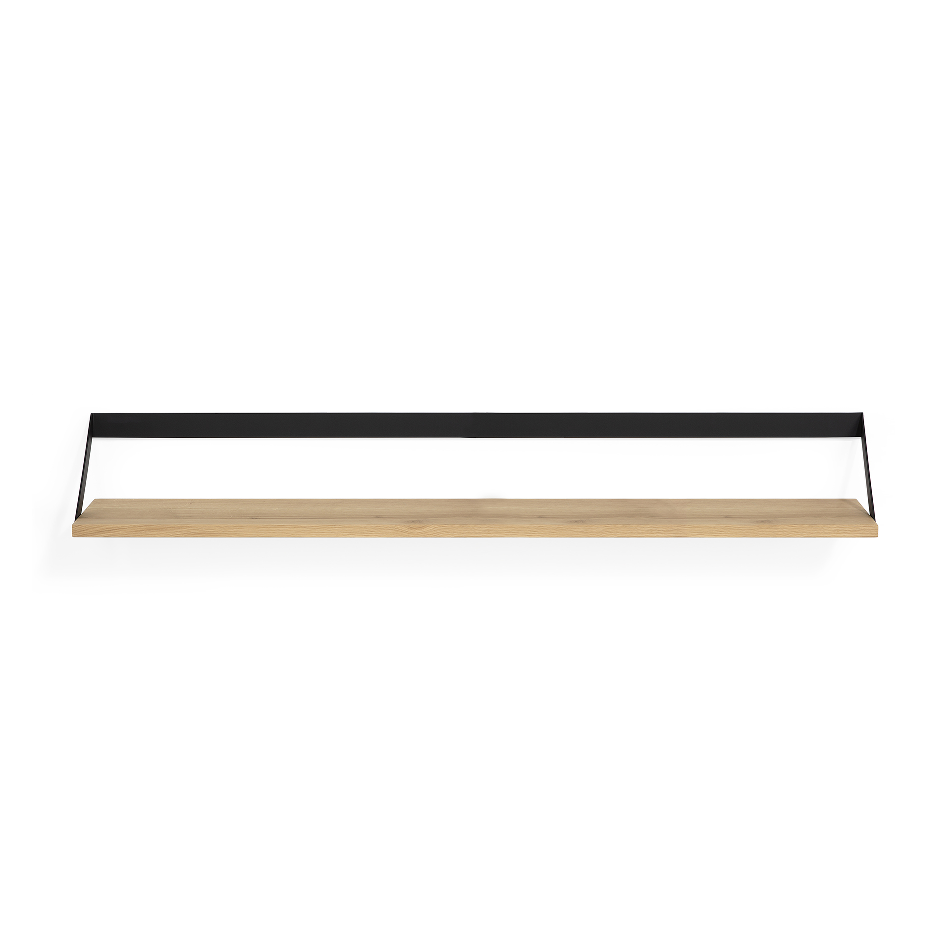 Ethnicraft - Ribbon eiken plank zwart metaal (140 x 20 x 17 cm)