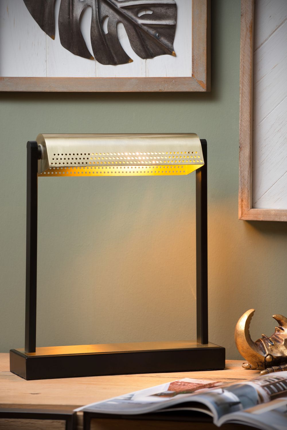 Lucide LAUT - Bureaulamp - 1xE27 - 3 StepDim - Zwart