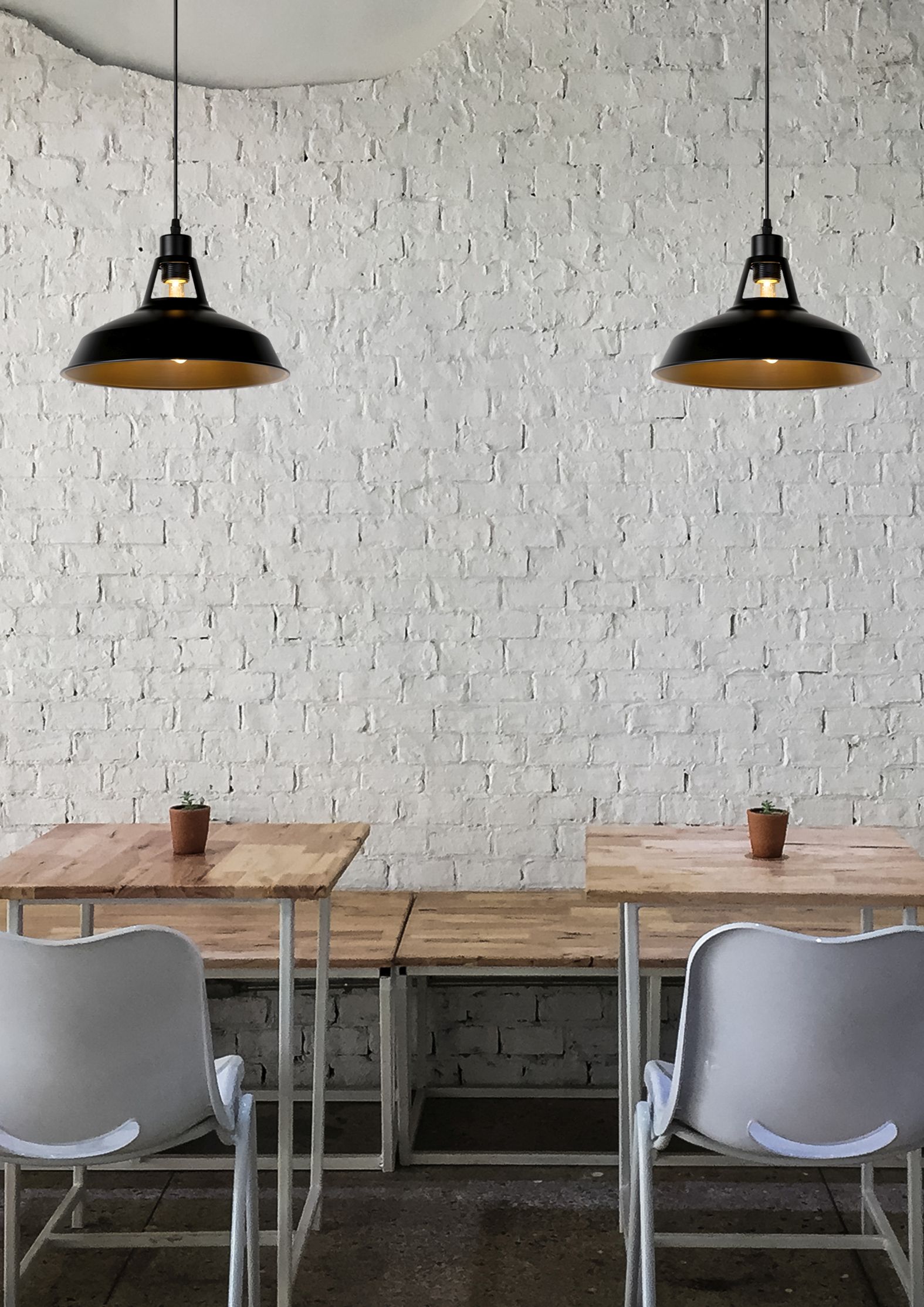 Lucide BRASSY-BIS - Hanglamp - Ø 31 cm - 1xE27 - Zwart