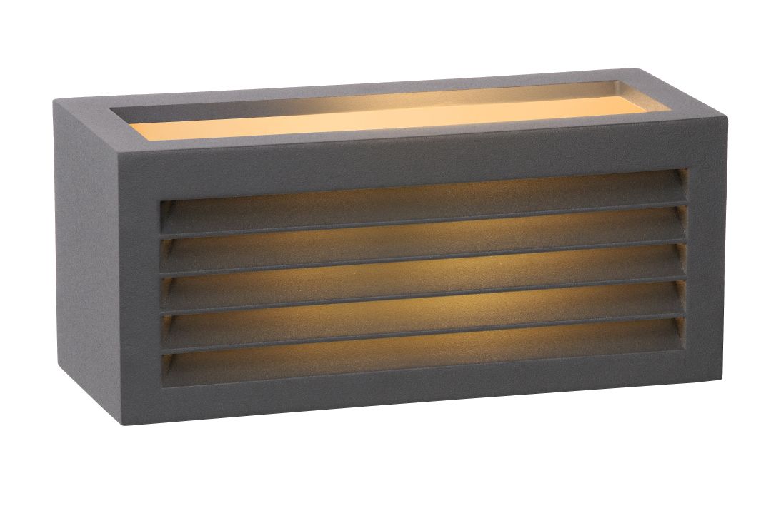 Lucide DIMO - Wandlamp Buiten - 1xE27 - IP54 - Antraciet