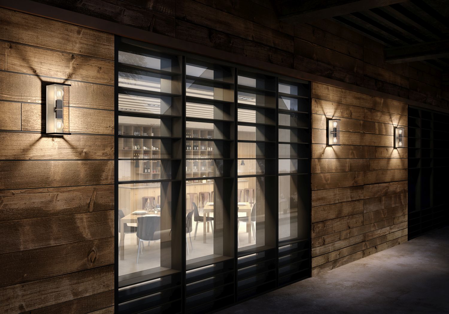 Lucide CLAIRE - Wandlamp Buiten - 2xE27 - IP54 - Antraciet