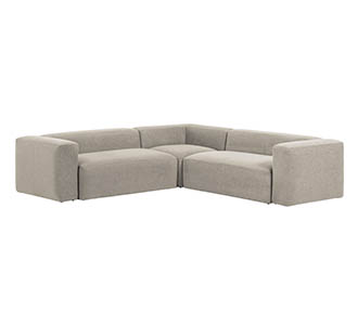 4-zits hoekbank Blok beige 290 x 290 cm