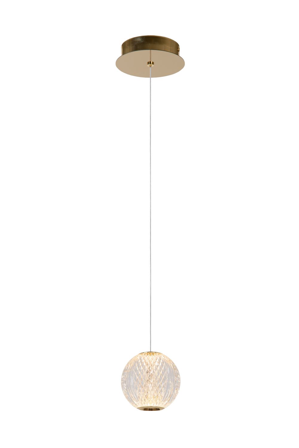 Lucide CINTRA - Hanglamp - Ø 14 cm - LED - 1x5,7W 2700K - Transparant