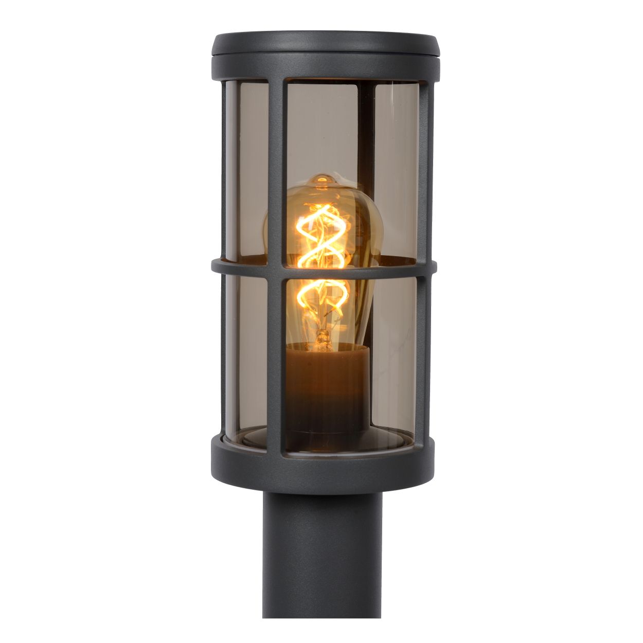 Lucide NAVI - Sokkellamp Buiten - Ø 12 cm - 1xE27 - IP54 - Antraciet