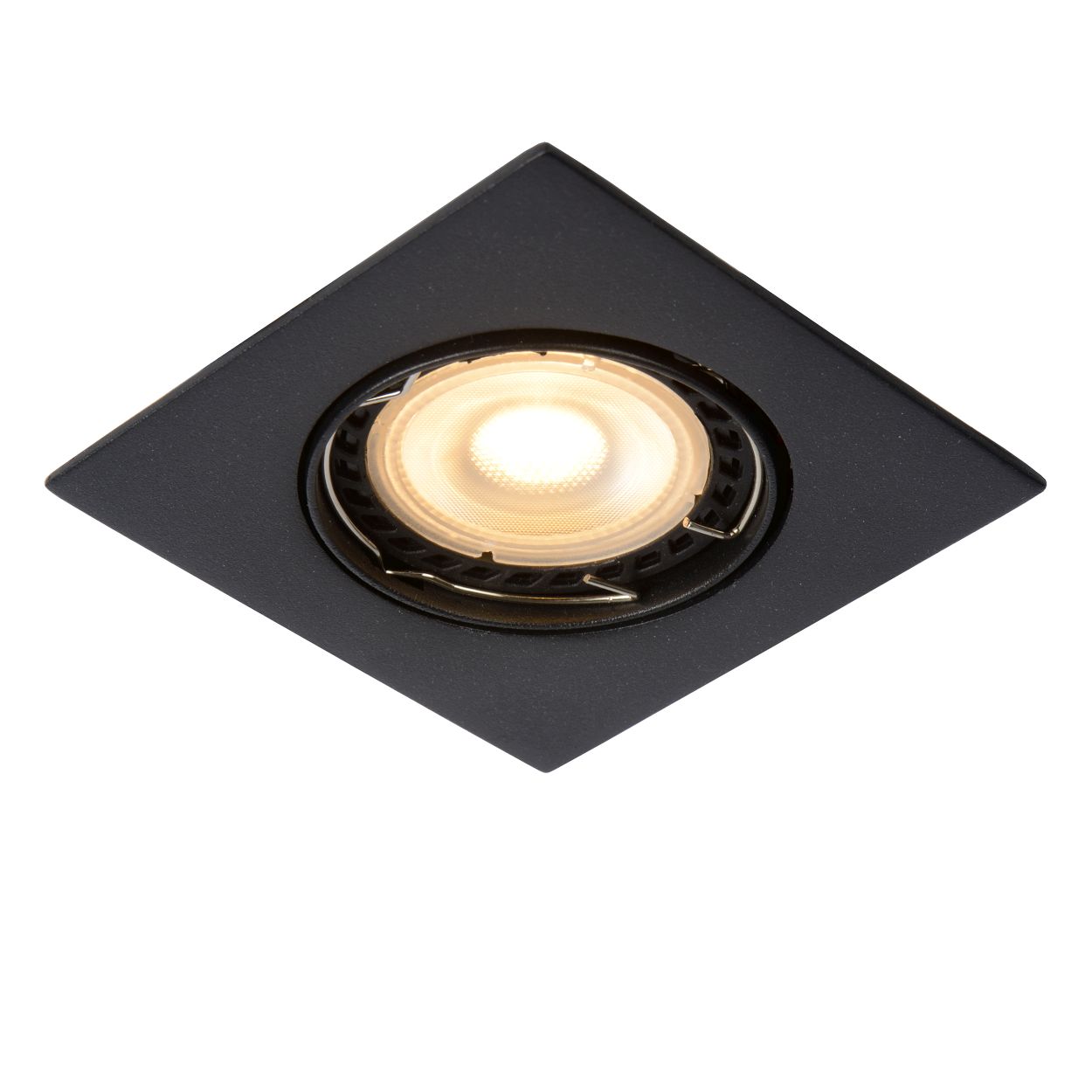 Lucide FOCUS - Inbouwspot - LED Dimb. - GU10 - 3x5W 3000K - Zwart - Set van 3