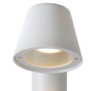 Lucide DINGO-LED - Sokkellamp Buiten - LED Dimb. - GU10 - 1x5W 3000K - IP44 - Wit