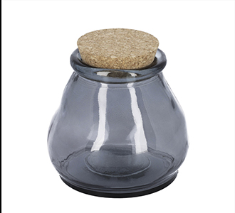Rohan grote glazen pot blauw 100% gerecycled