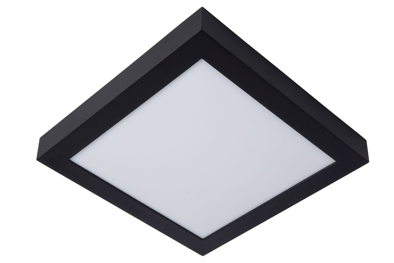 Lucide BRICE-LED - Plafonnière Badkamer - LED Dimb. - 1x30W 3000K - IP44 - Zwart