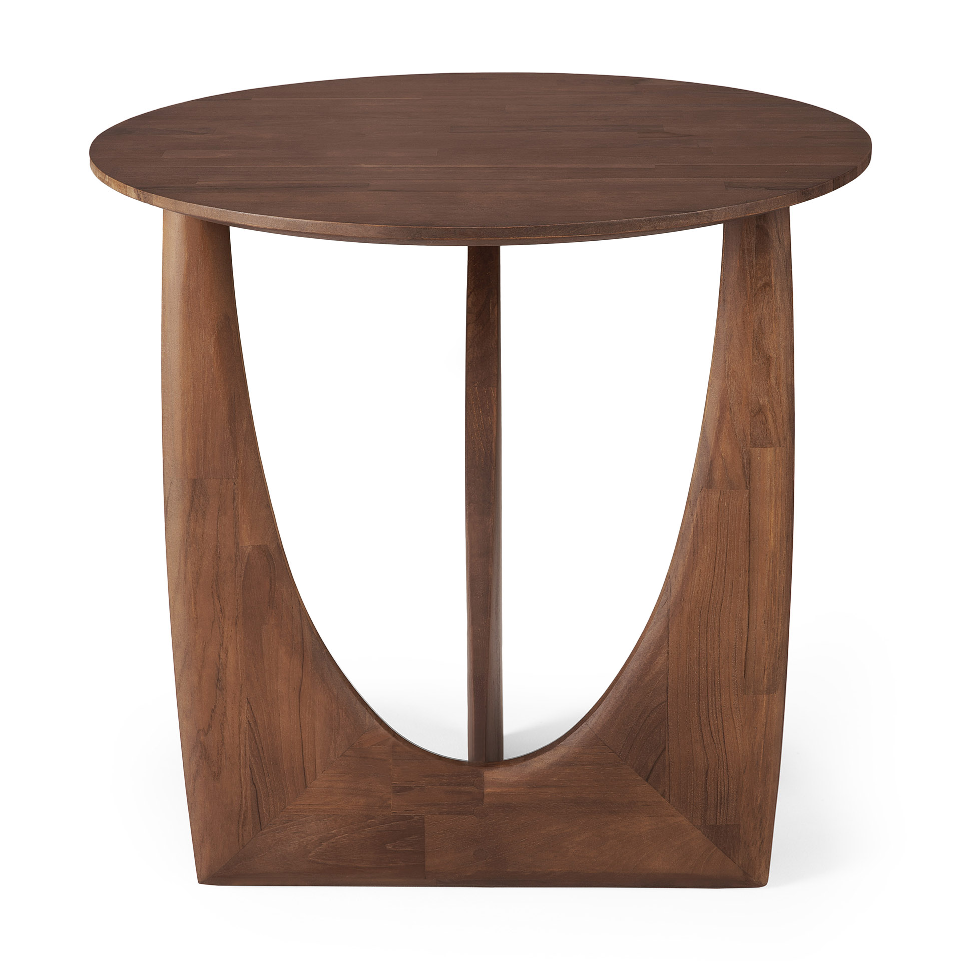 Ethnicraft - Geometric bijzettafel gelakt teak - (51 x 51 x 50 cm)