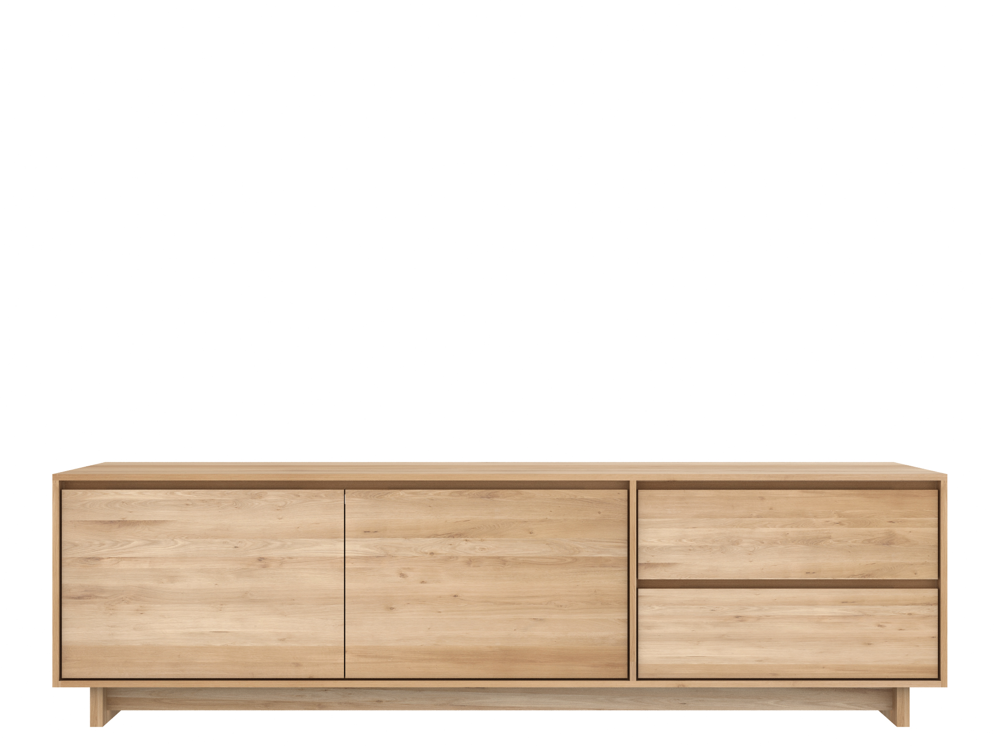 Ethnicraft - Wave eiken TV-meubel (210 x 46 x 60 cm)