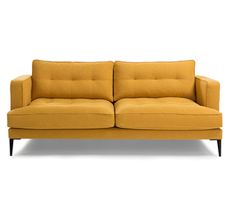 3-zitsbank Tanya mosterdkleurige 183 cm