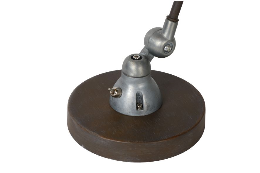 Lucide HONORE - Bureaulamp - 1xE14 - Roest bruin