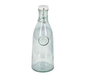 Tsiande glazen fles transparant 100% gerecycled