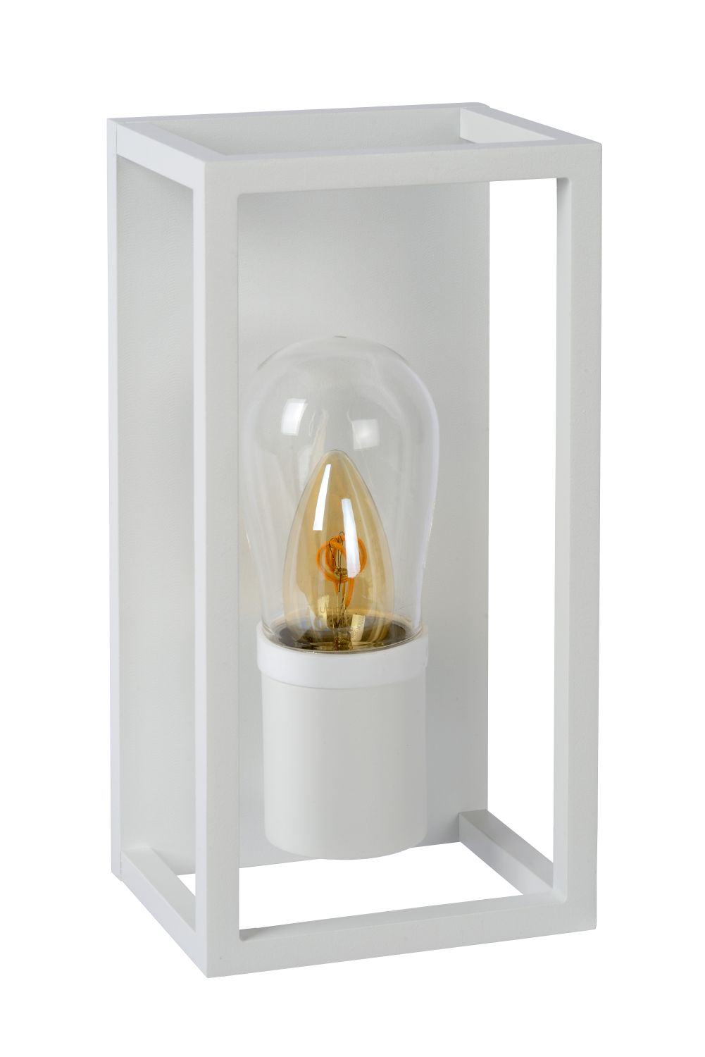 Lucide CARLYN - Wandlamp Badkamer - 1xE14 - IP54 - Wit