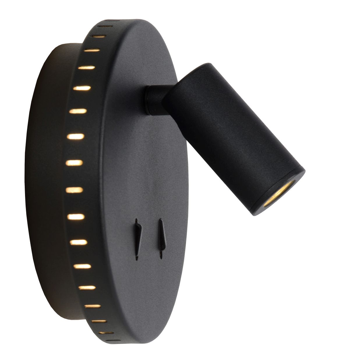 Lucide BENTJER - Wandlamp - Ø 14 cm - LED - 1x11W 3000K - Zwart