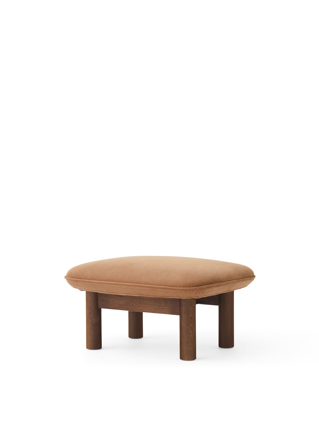 Menu - Brasilia pouf, massief walnoten frame, 21004 (Beige)