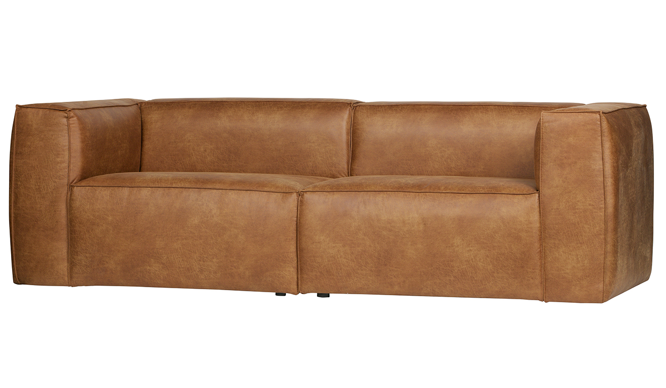 Bean 3,5-seater sofa cognac