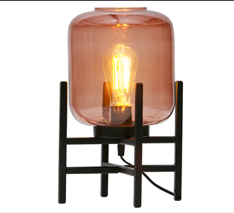 Abel table lamp glass blossom